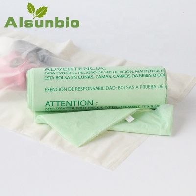 Eco Foldable Compostable Carrier Bags Die Cut Plastic Grocery Heavy Duty