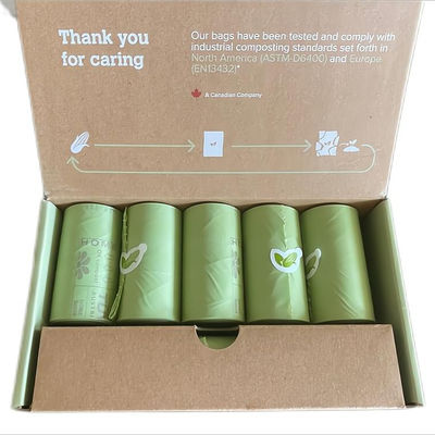 Poop Pickup Biodegradable Dog Bags Leakproof With Handles