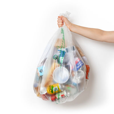 Customized eco friendly compostable PLA organic plastic cornstarch biodegradable T-shirt shopping bag