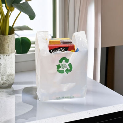 PLA Compostable Biodegradable Cellulose Bags Tshirt For Supermarket