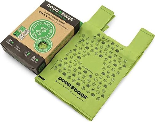 Plastic Vest Biodegradable Shopping Bag Compostable Cellulose Bags Full Color Printing