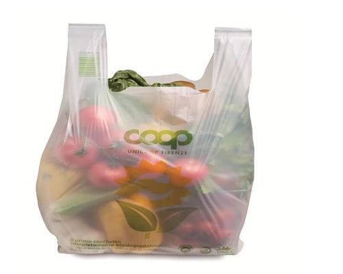PLA Biodegradable Shopping Bag Compostable Plastic Customized