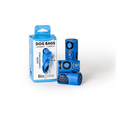Eco Friendly 100% Biodegradable and Compostable Wholesale Pets Poop Bag Dog Waste Bags Sustainable OEM Logo Accept 15 Micron BPI
