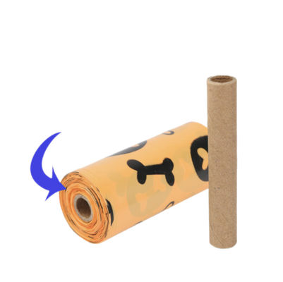 compostable logo printed colorful pet dog waste trash bag plastic garbage bag 100% biodegradable