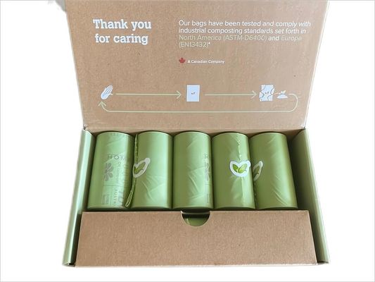 Custom Cornstarch Based Scented Eco Friendly Compostable Biodegradable Dog Poop Bags