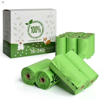 Aisunbio Compostable Dog Poop Bag Green Customized