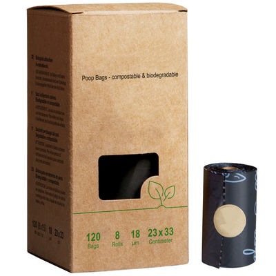 PLA Bio Compostable Dog Poop Bag For Waste Environmentally Friendly