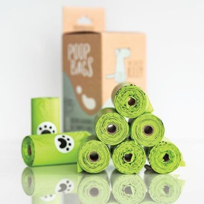 PLA Bio Compostable Dog Poop Bag For Waste Environmentally Friendly