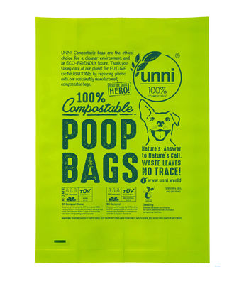 Custom Printed Compostable Dog Poop Bag Biodegradable Polythene Cornstarch