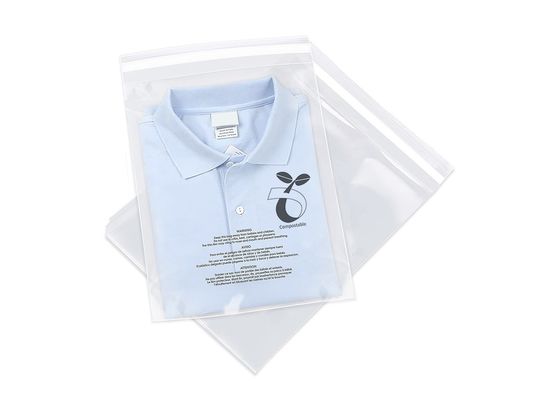 Cornstarch Biodegradable Garment Bag Clothing Garment Poly Bags