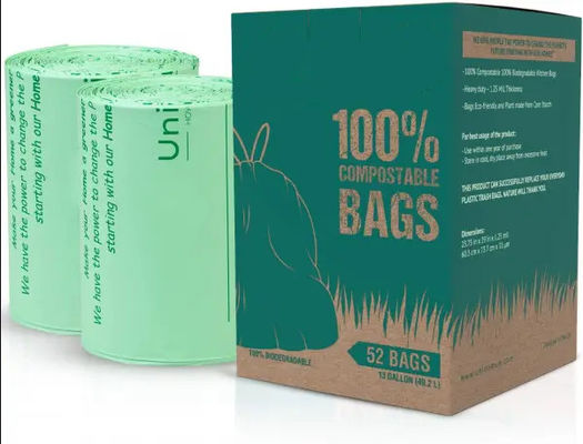 Rubbish Trash Cornstarch Bin Liners Biodegradable Compost Bags