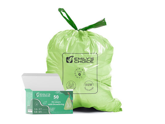 ASTMD6400 Certified Compostable Bin Liners Bags For Garbage 8L 10L 15L