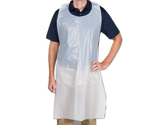 OEM Kitchen Biodegradable Disposable Aprons PBAT Plastic