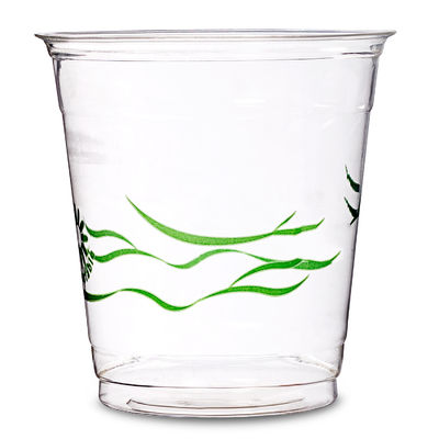 Disposable Biodegradable PLA Cups With Lid For Ice Juice Cold Drinking 24oz