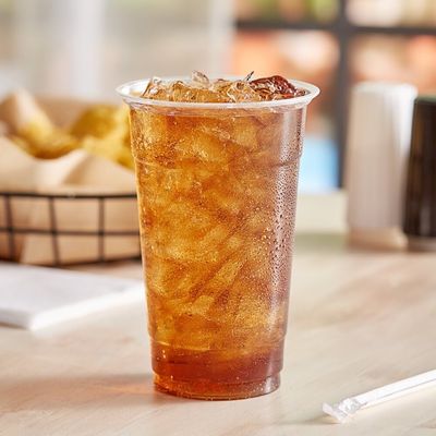 Disposable Biodegradable PLA Cups With Lid For Ice Juice Cold Drinking 24oz