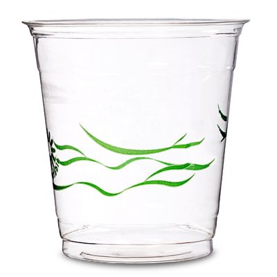 Bulk 100% Biodegradable Coffee Cups Clear Plastic For Ice Cream