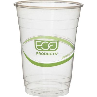 Bulk 100% Biodegradable Coffee Cups Clear Plastic For Ice Cream
