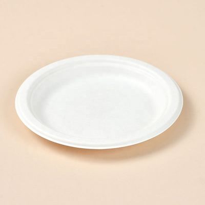 Custom Printed Compostable Smoothie Cups Sugarcane Bagasse Plate 20 Oz