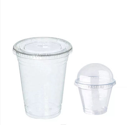 Corn Stach Coffee Biodegradable PLA Cups Transparent 700ml Environmentally Friendly