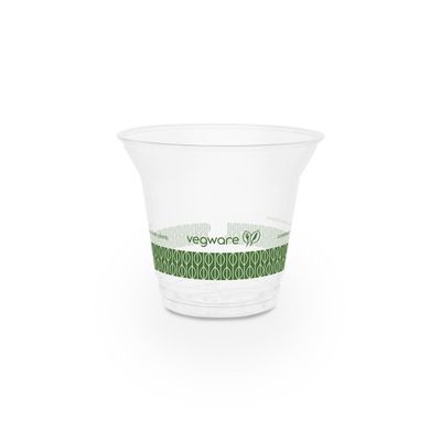 100% Compostable Biodegradable PLA Cups 12 14 16 Oz For Water Drinking