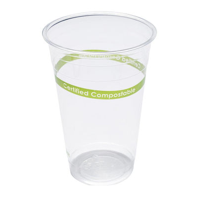 Bio Degradable plastic Environmentally Friendly Disposable Cups Single Wall ODM