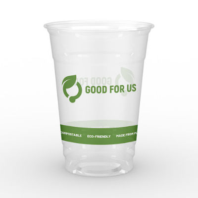 Bulk Clear Biodegradable PLA Cups For Espresso Coffee Customized