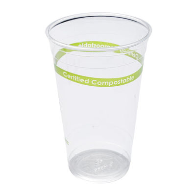 Bulk Clear Biodegradable PLA Cups For Espresso Coffee Customized
