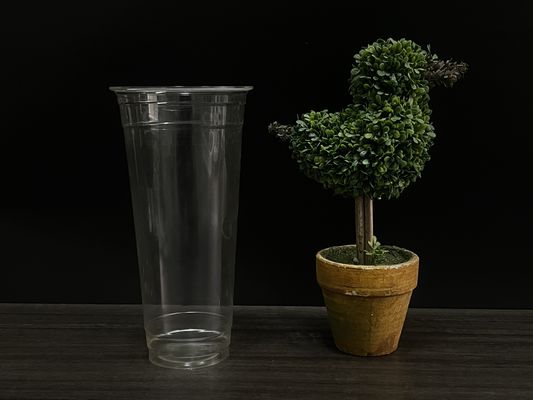 OEM Clear Sustainable Coffee Cups Bio Plastic Cup In Bulk