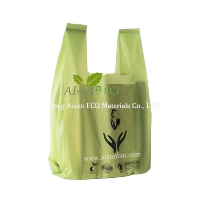 Compostable Carrier PLA Packaging Bag Corn Degradable ODM