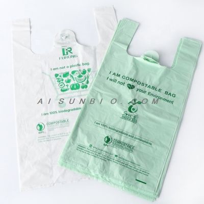 Disposable PLA Packaging Bag Bulk Compostable Bags Customized