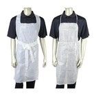 Plastic Kitchen Biodegradable Disposable Aprons Environmental Friendly